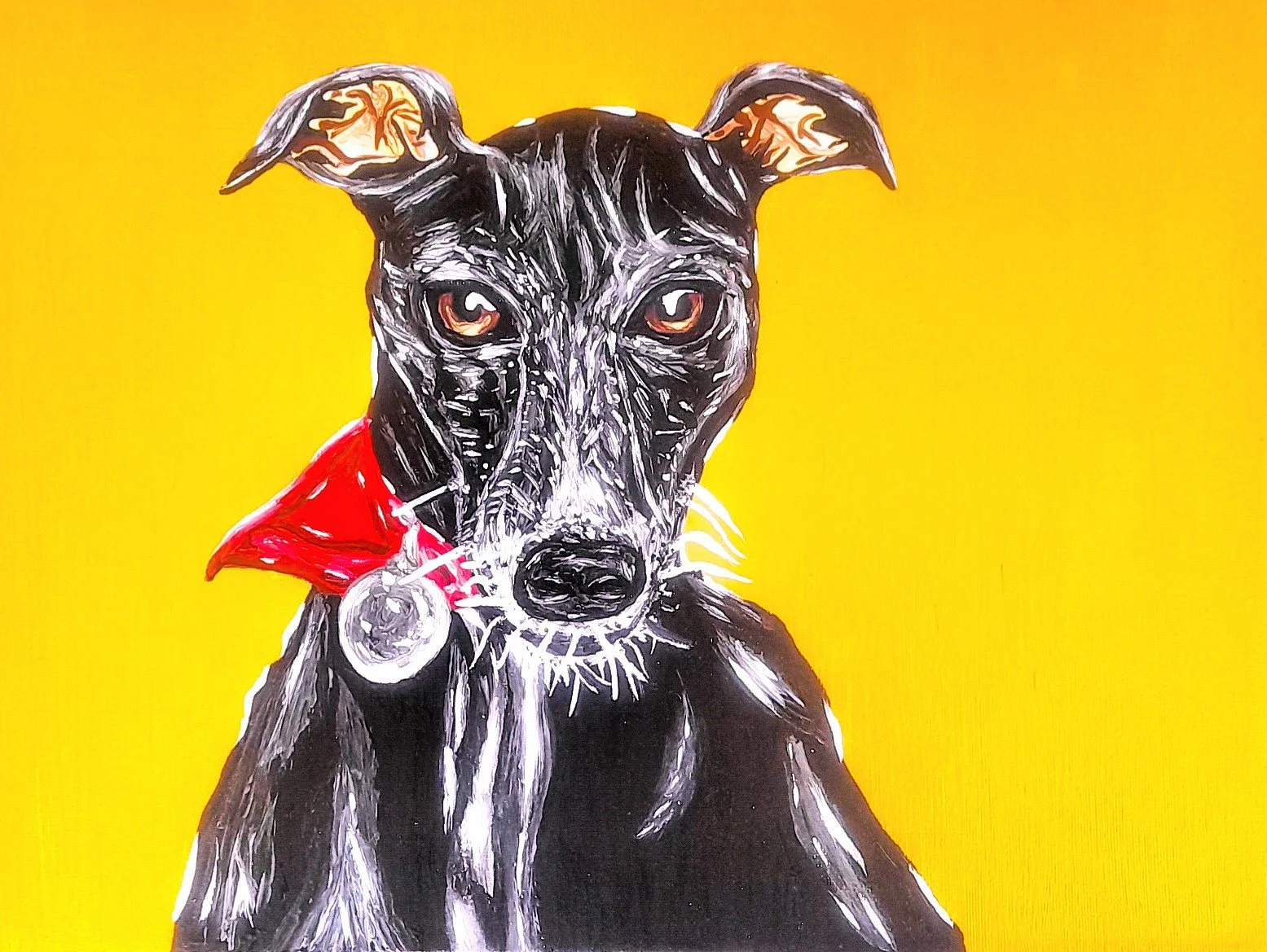 Greyhound (Acrylic Paint)