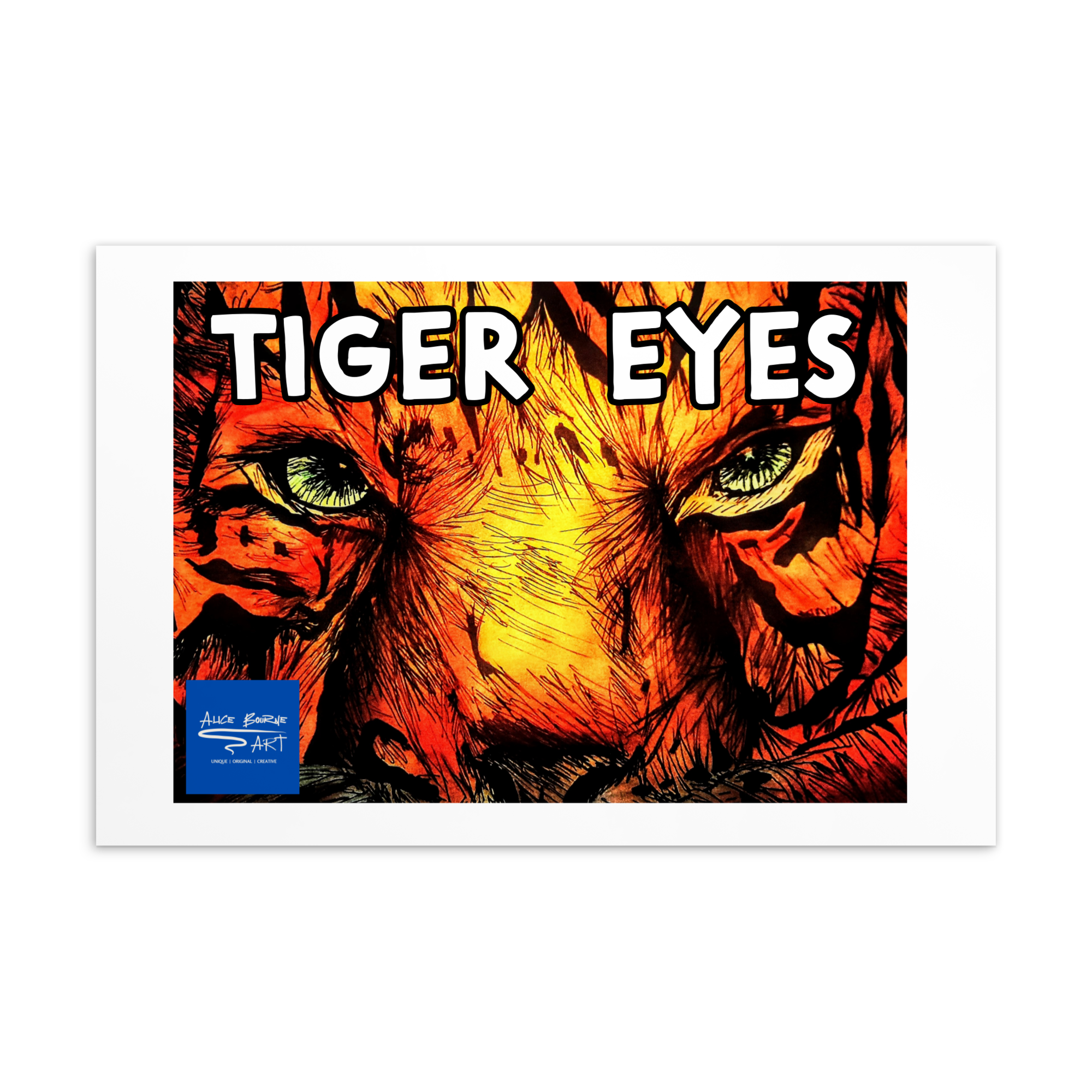 Tiger Eyes Postcard