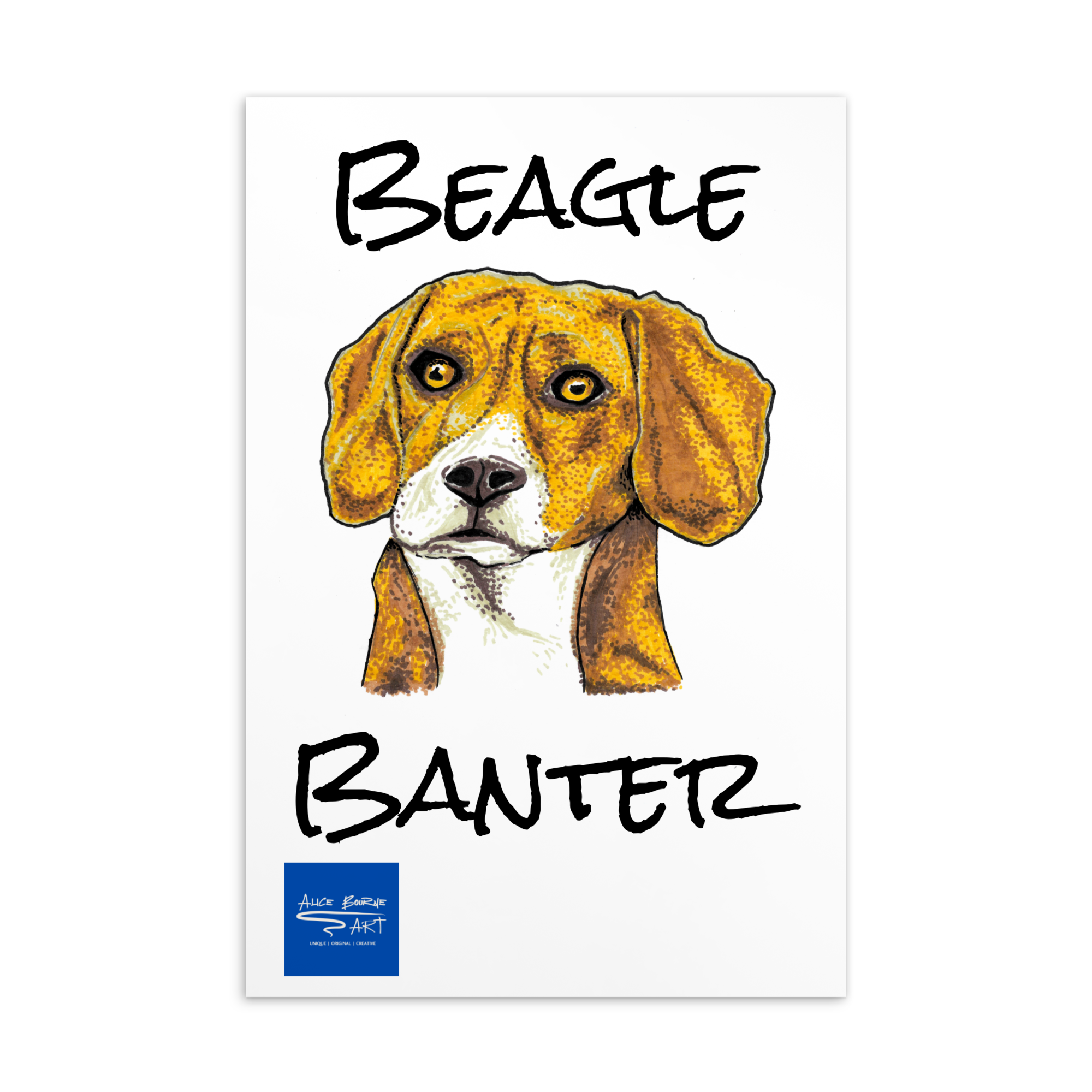 Beagle Banter Postcard