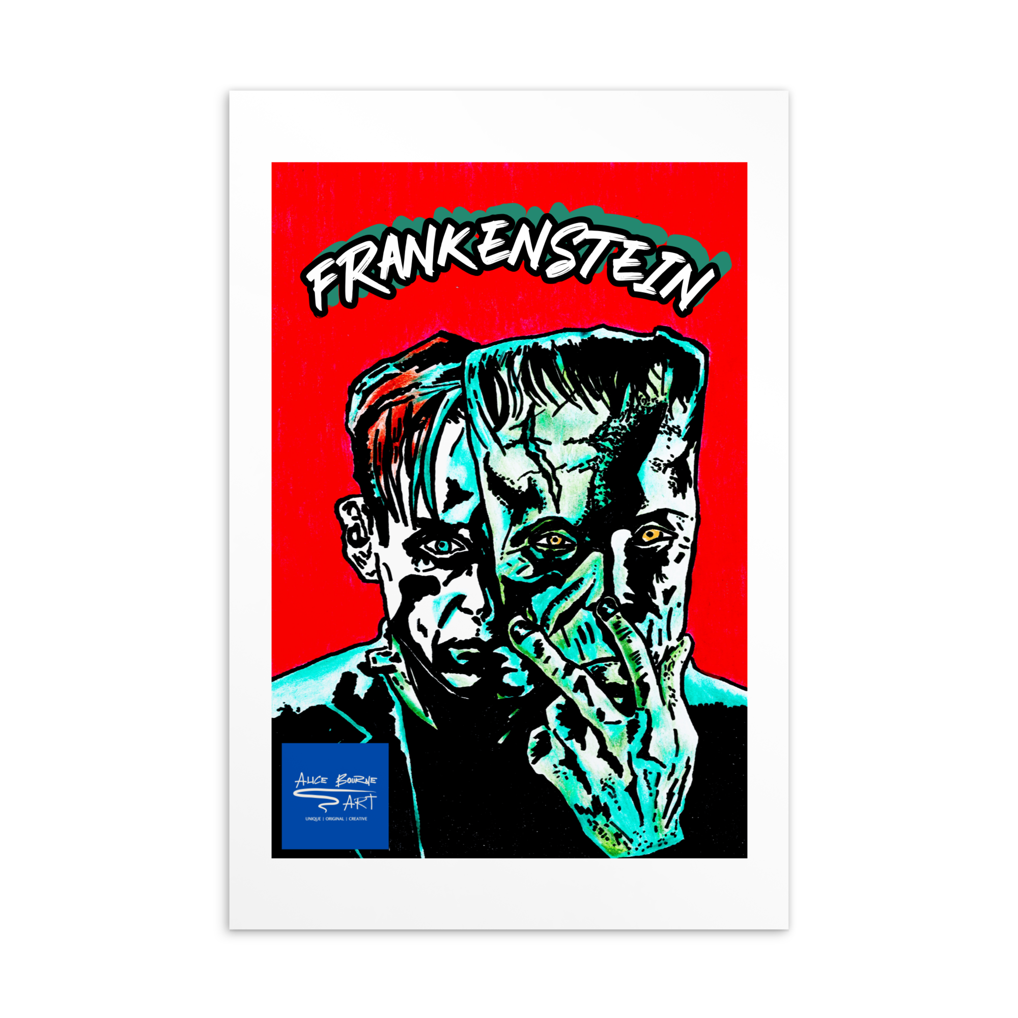 Frankenstein Postcard