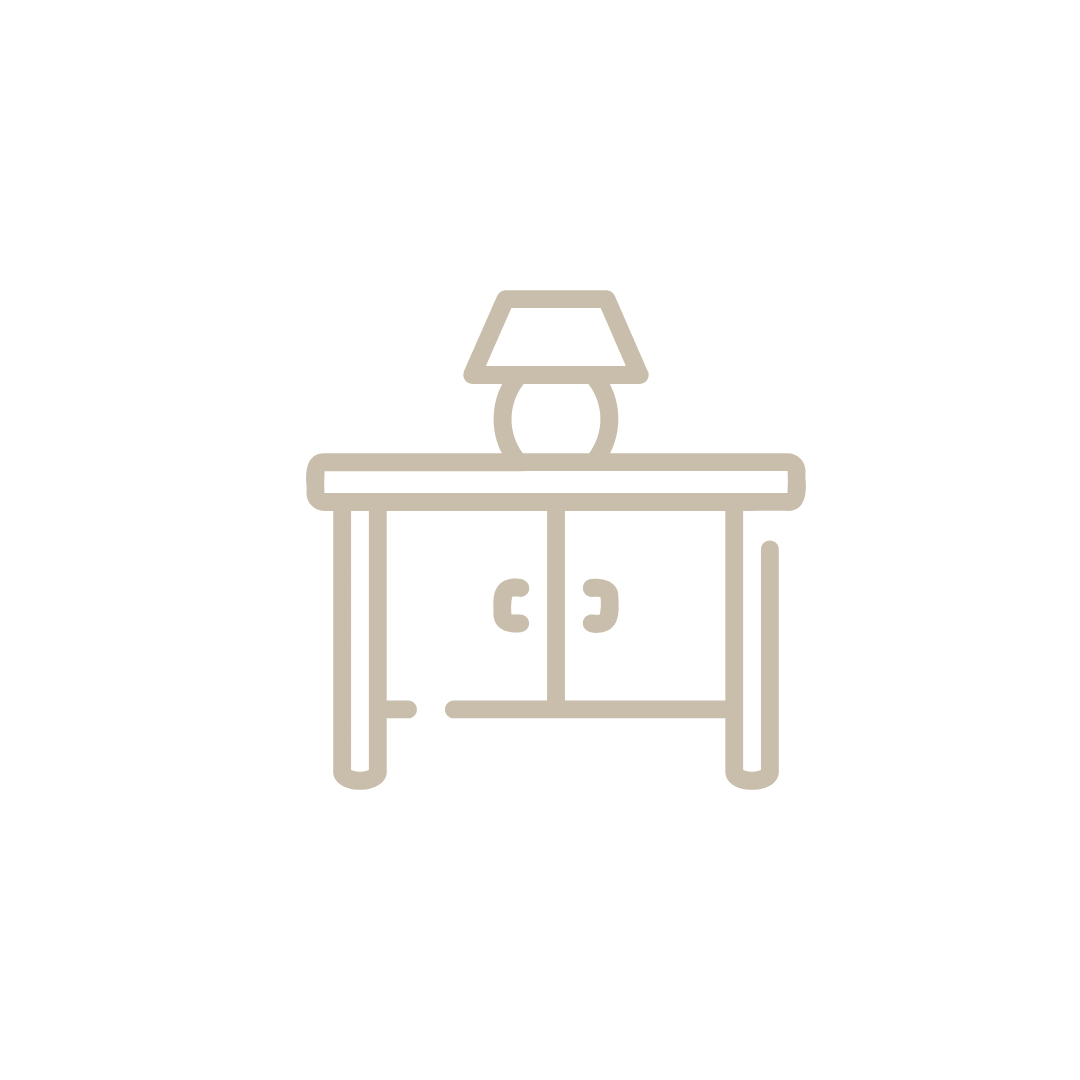 A table icon with white background for a Bend Oregon Real Estate listing services.