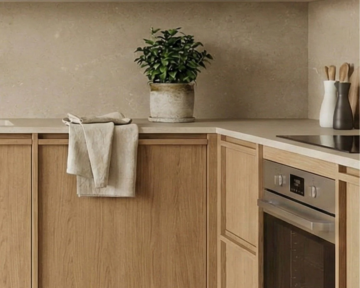 Beautiful wood cabinet kitchen Design for a bend home listing.