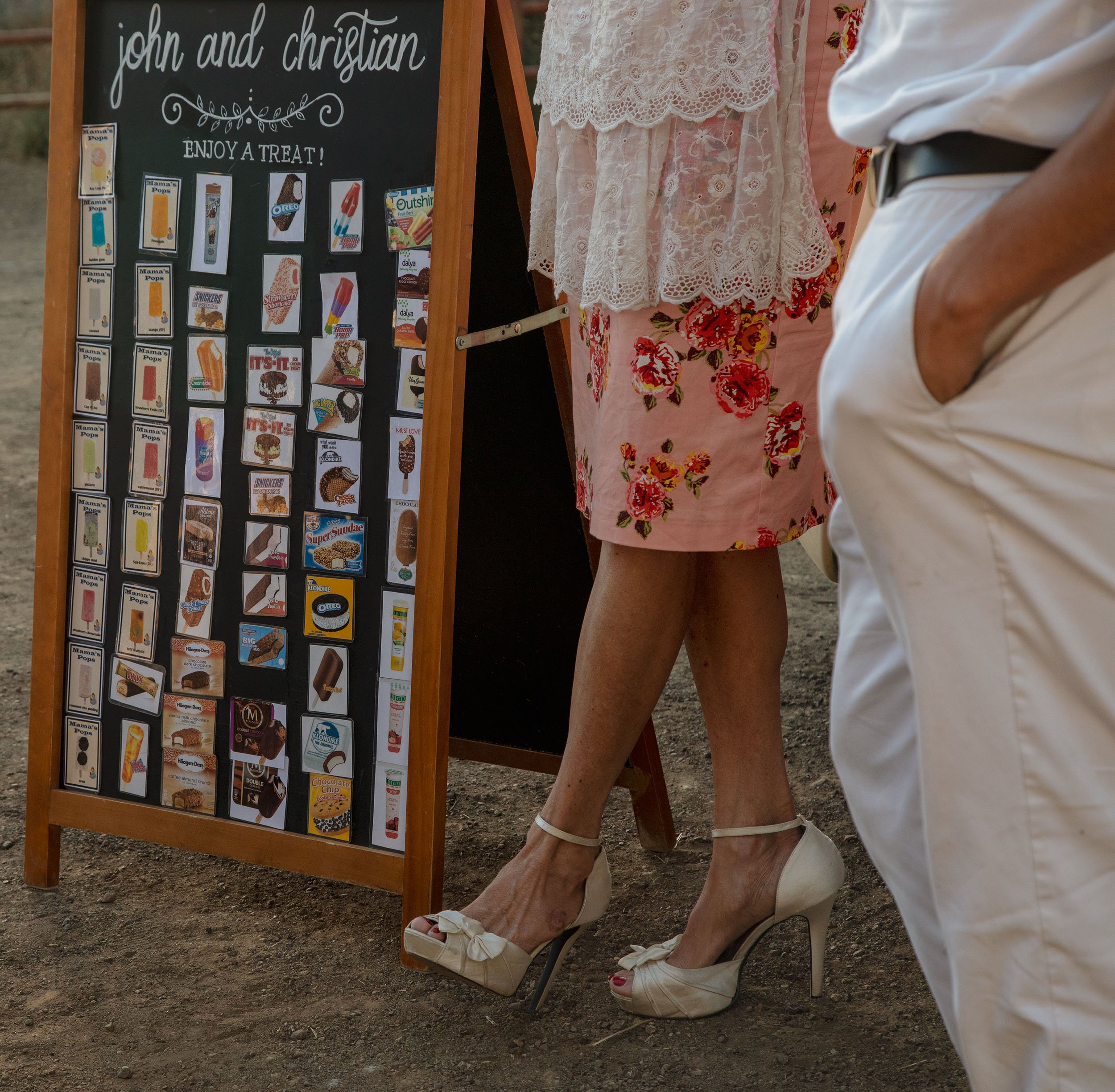 good humor ice cream for a wedding