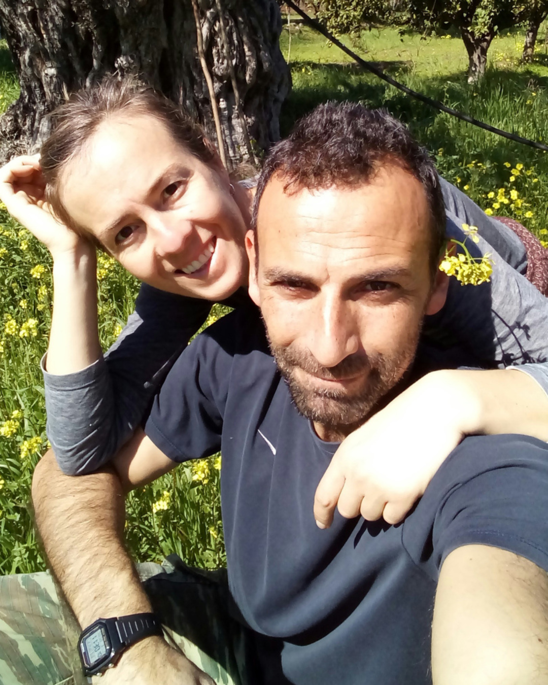 Sara and Tassos, founders of Aperanti Agrotourism