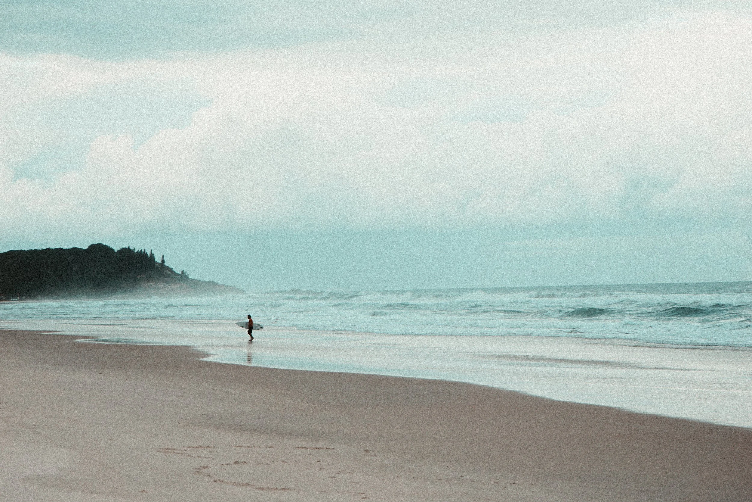 Seul sur le sable