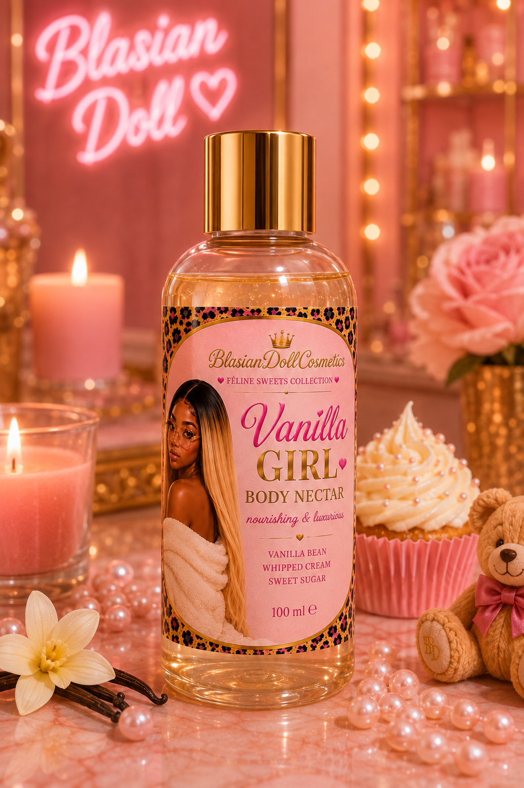 ✨glow body nectar✨ Vanilla Girl 🍦🍦✨ feline sweets collection ✨