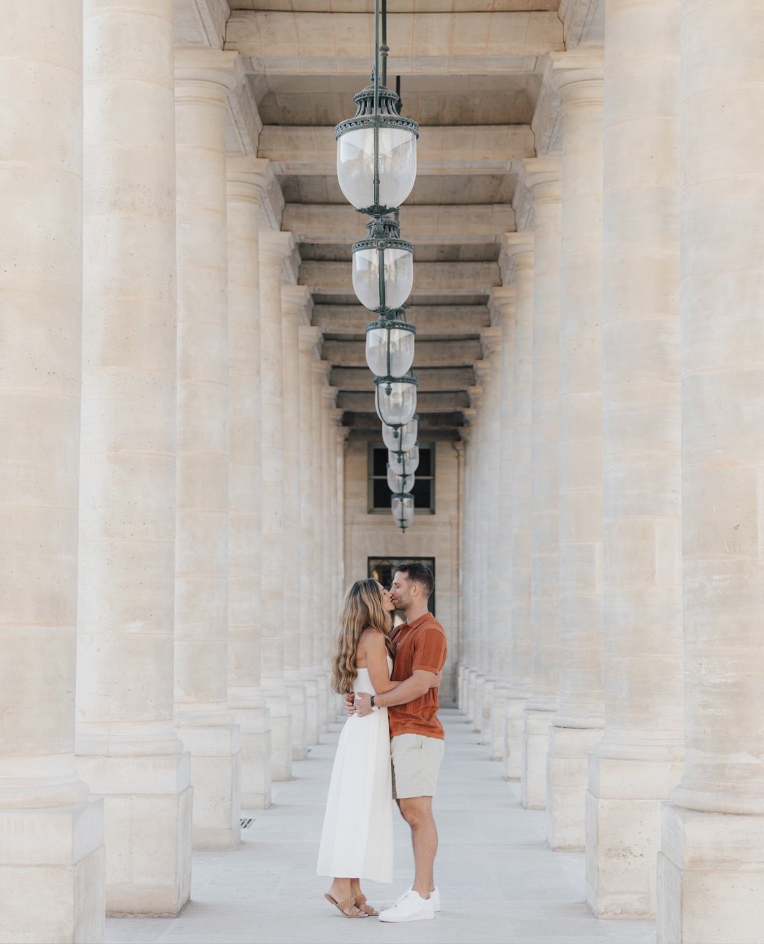A little wandering. A little direction. A lot of them.
Lauren &amp; Sam, somewhere between Palais Royal and the quiet streets of Paris.
A summer couple session in Paris, photographed the way I love most &mdash; with a little editorial direction, plen