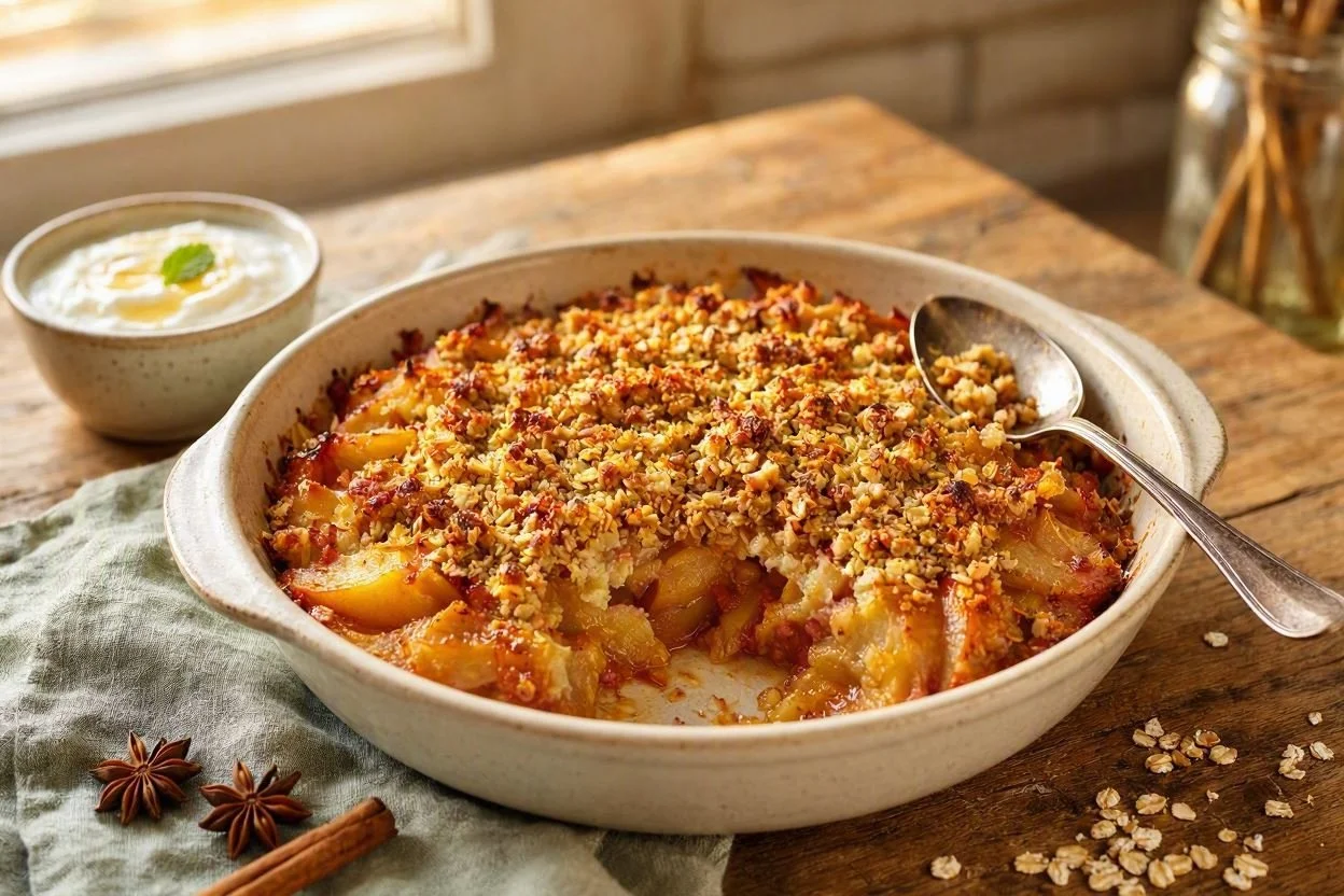 Baked Apple &amp; Pear Crumble (Gut-Friendly)