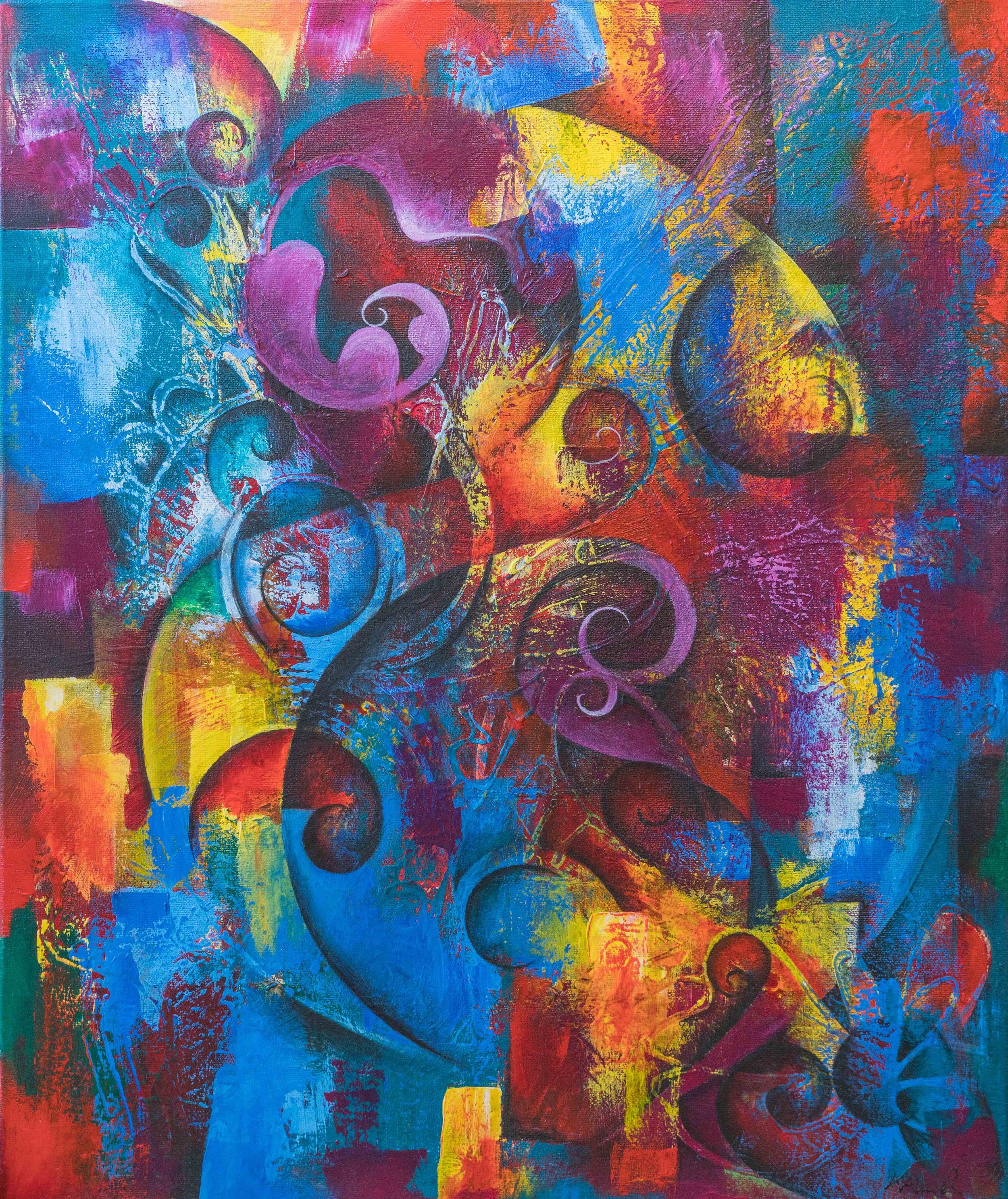 Vibrant Abstract Wall Art
