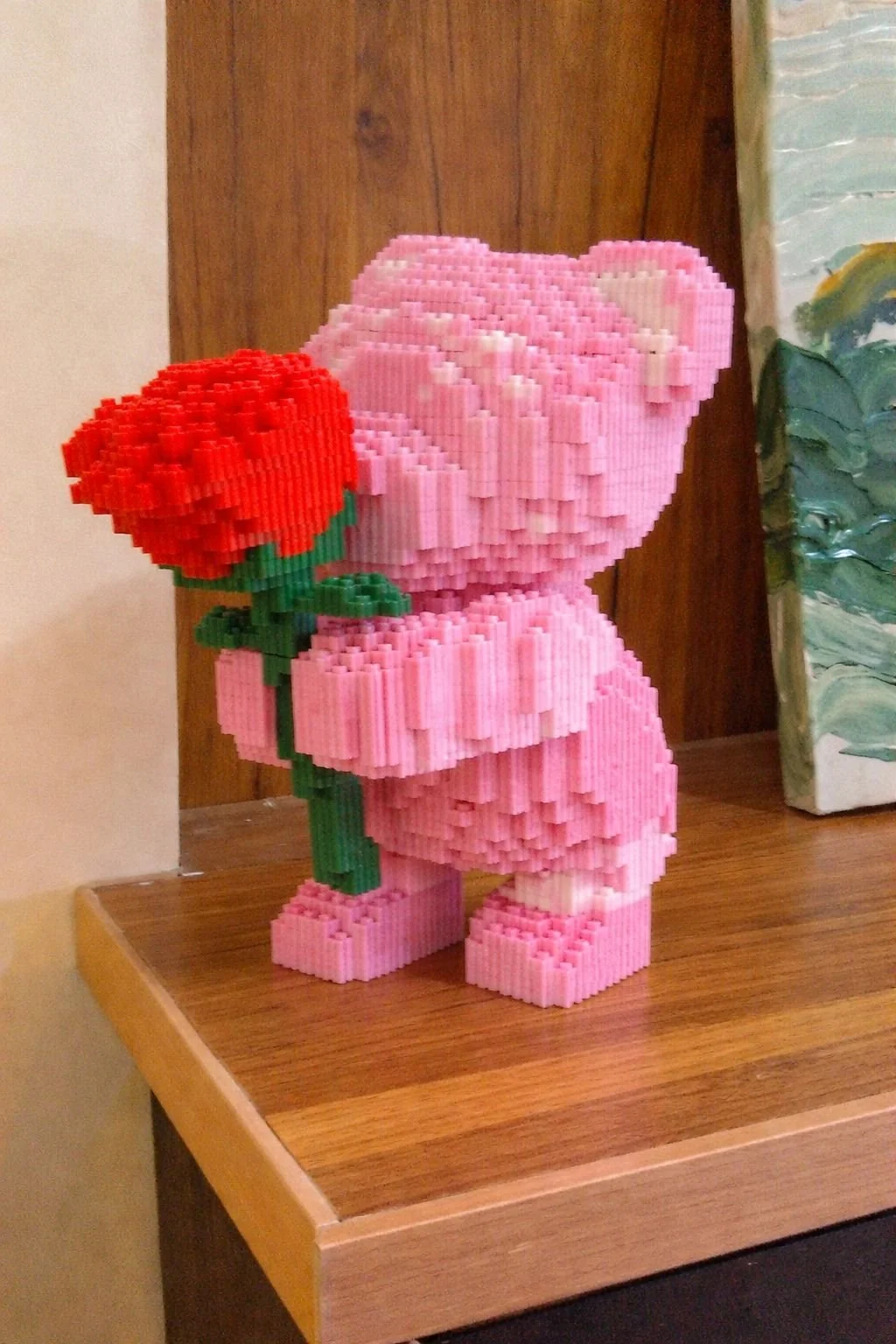 3D Puzzle Rosenbär mit Rose