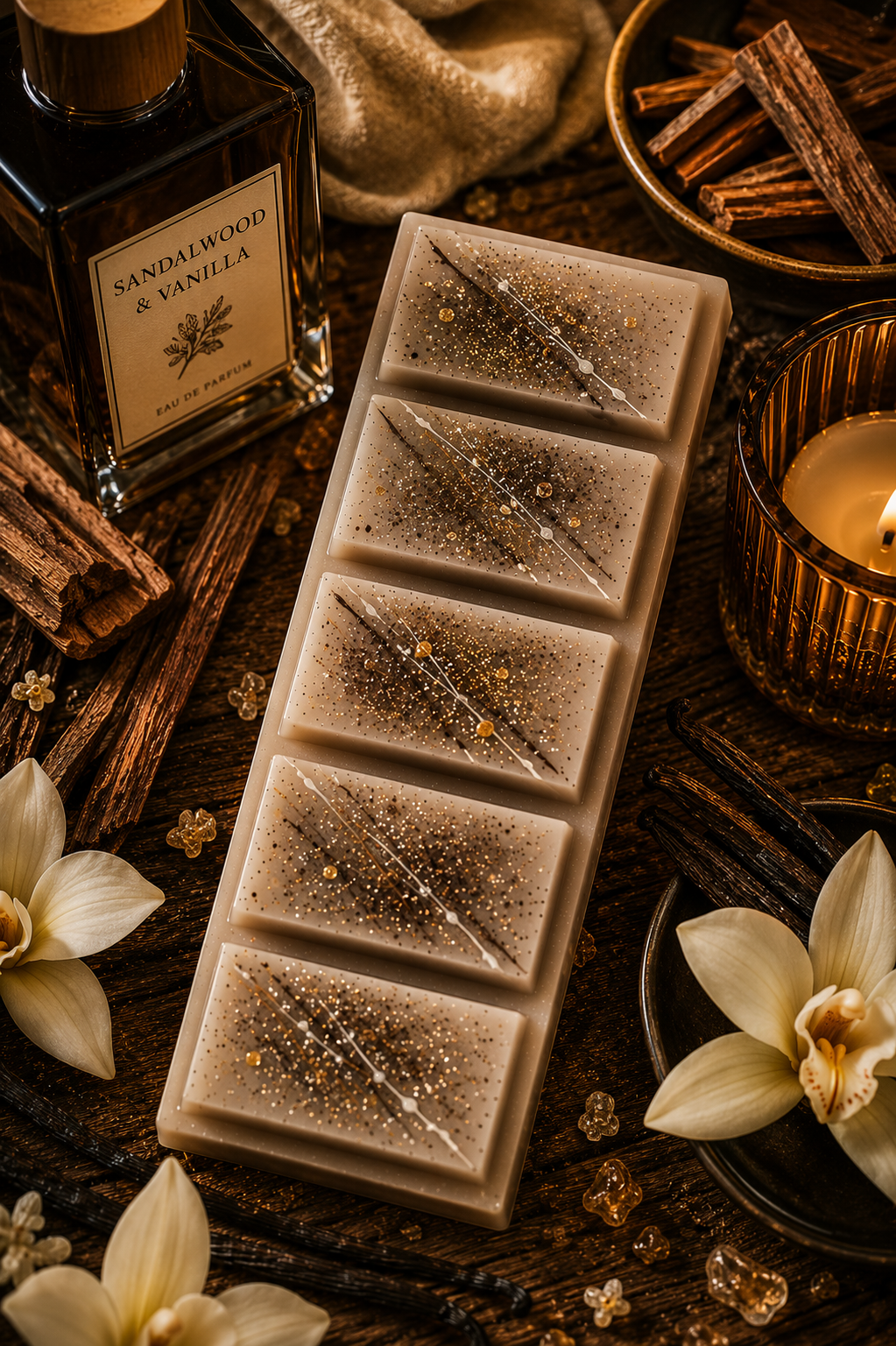 Sandalwood & Vanilla Snap Bar