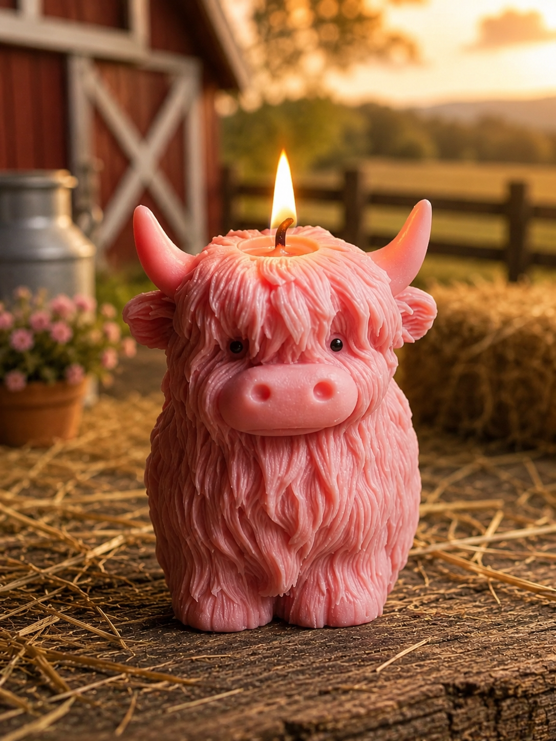 Highland Cow Candle