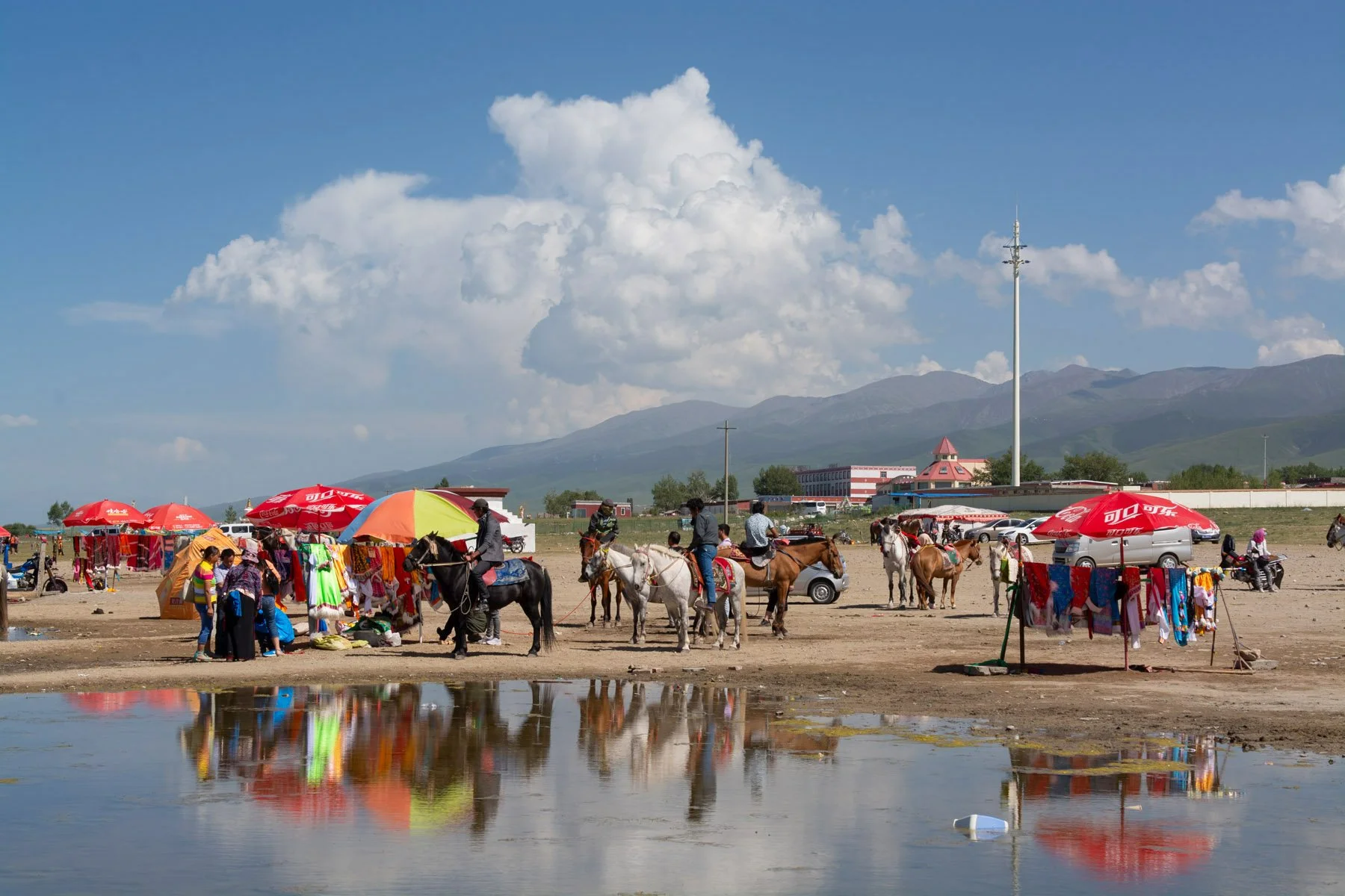 Market at Qinghai Lake, 2014