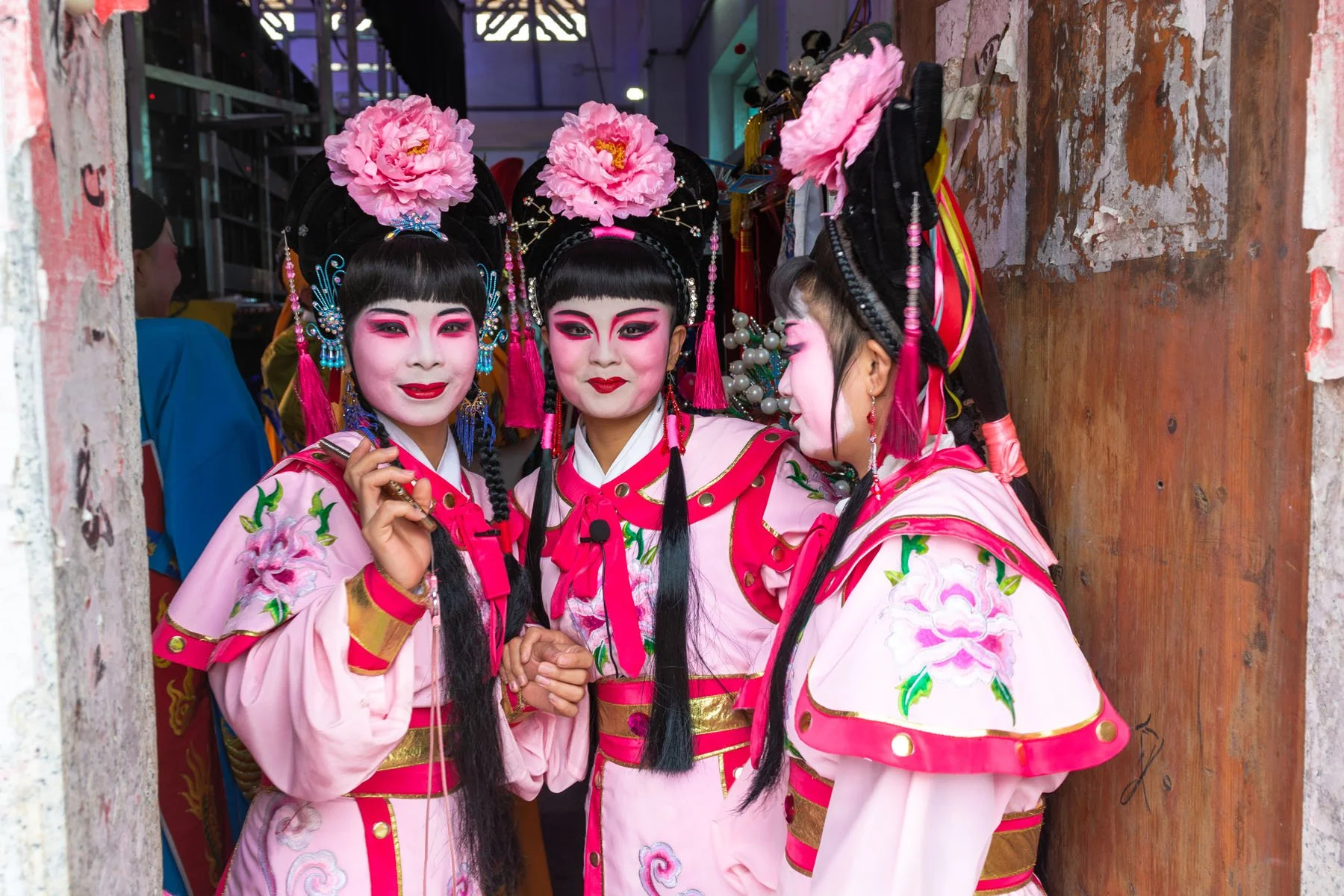 Actors from local Opera Company, Meizhou Island, 2016