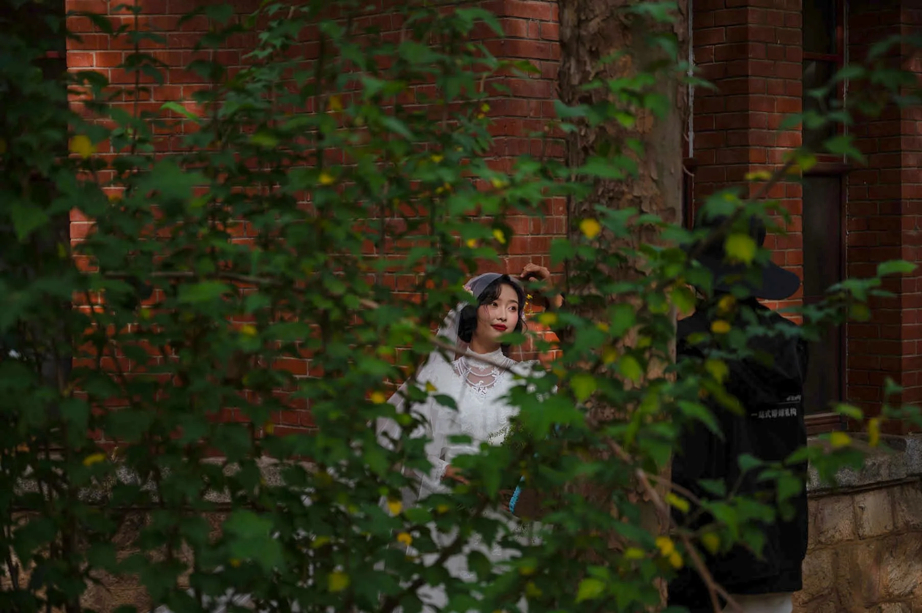 Bride Model Photo Shoot, Dalian Russian Street, 2014