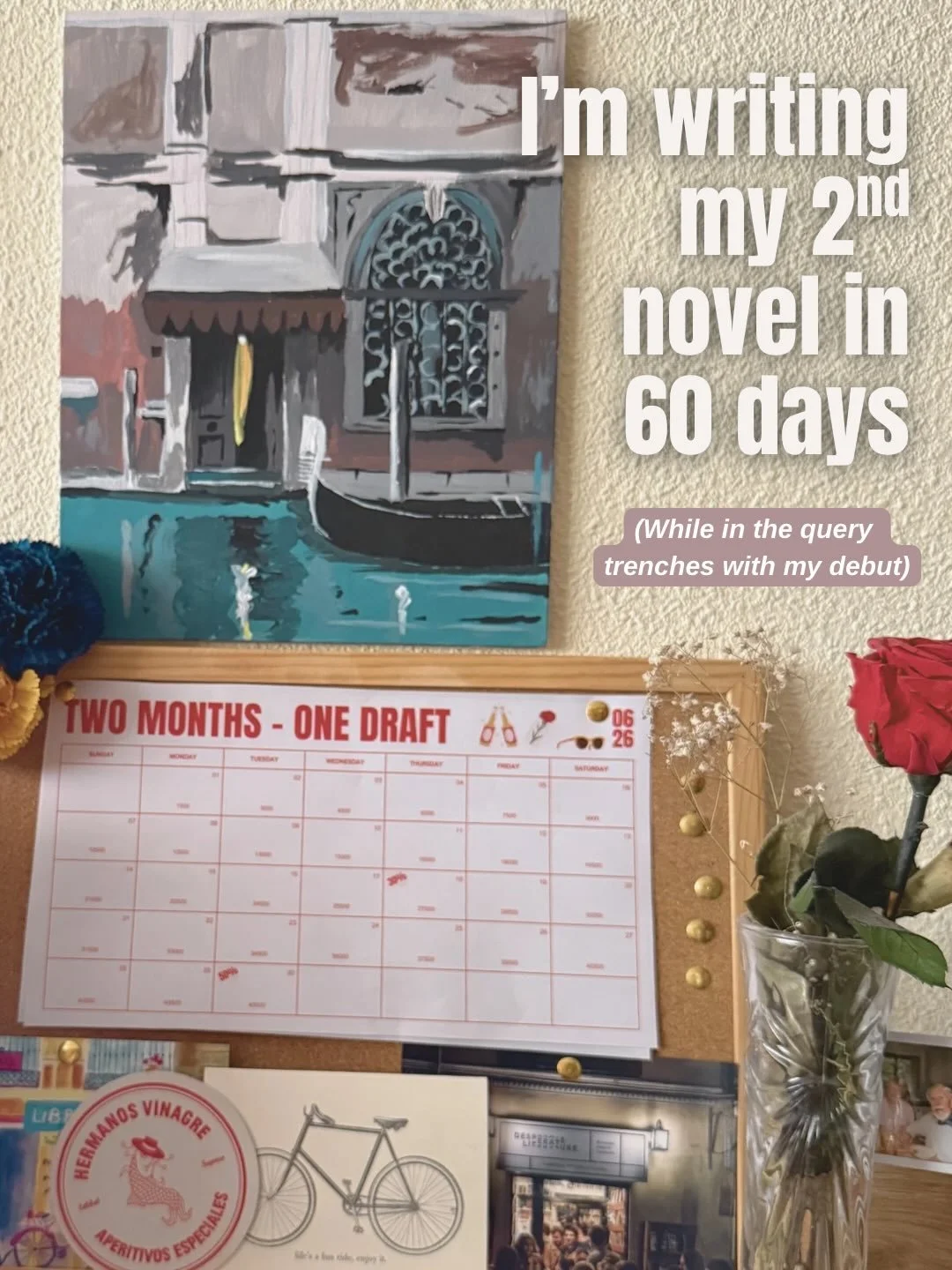 Am I delusional? Yes.
Doing too much? Yes, as usual.
Am I gonna do it anyway?&hellip;.yeah, probably.

Venice is going out to agents next week. And The Madrid Novel is on its way 🥹