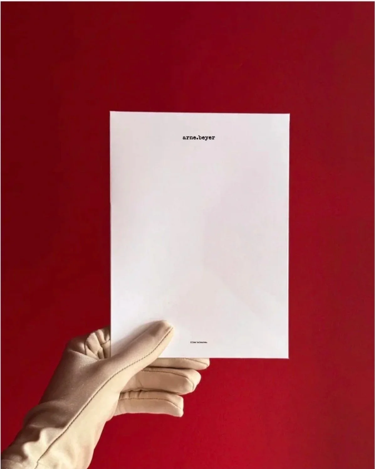 Briefpapierdesign für Arne Beyer