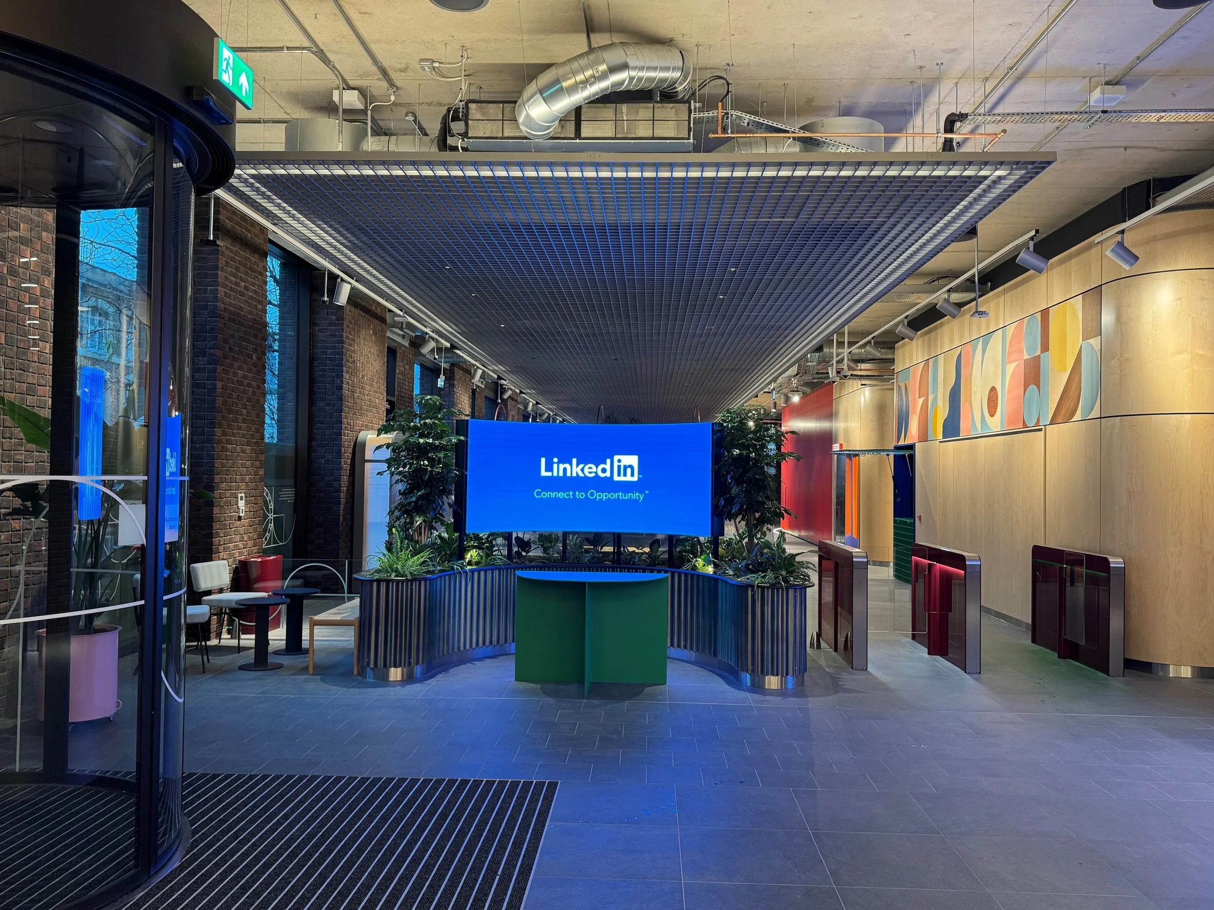 An image of LinkedIn Reception.