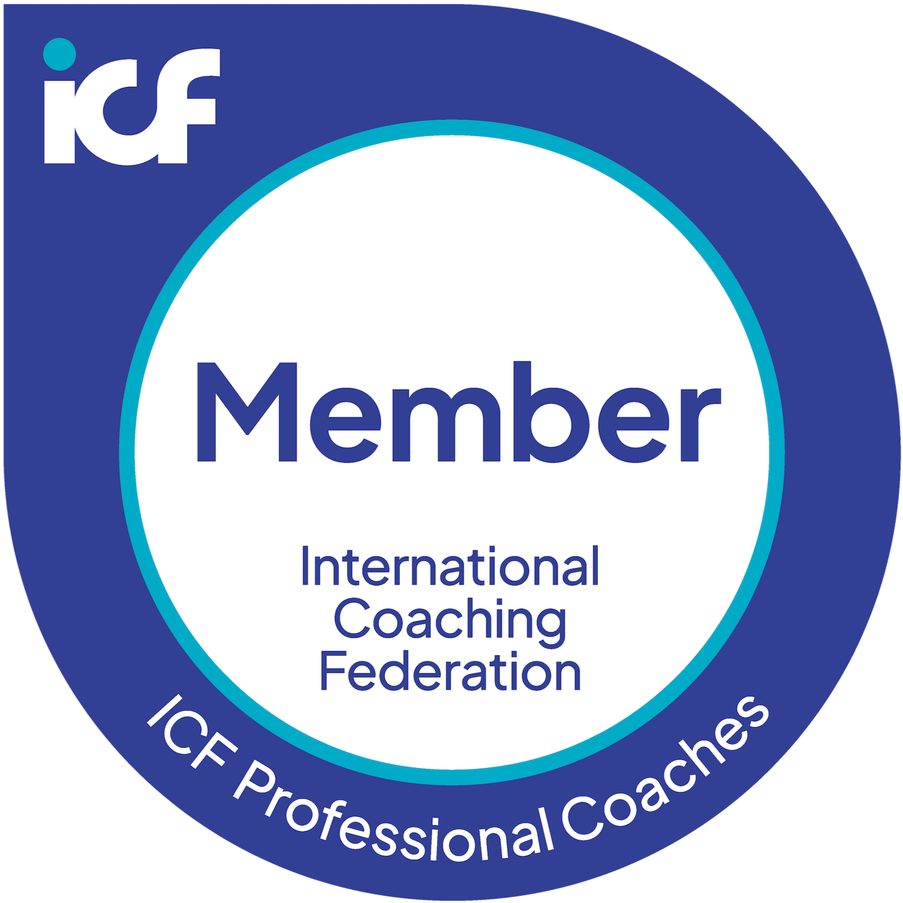 ICF Member badge, International Coaching Federation