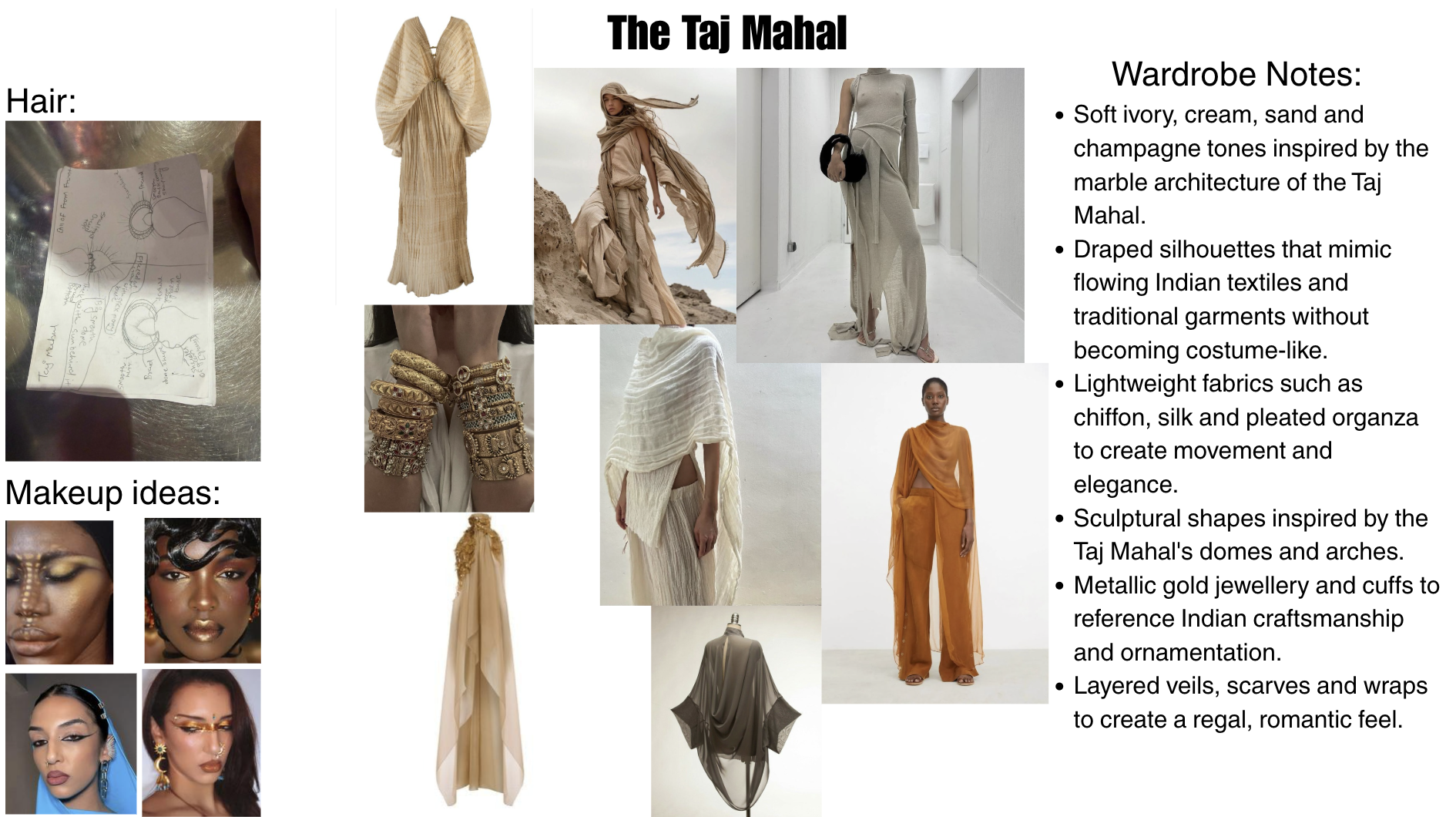 The Taj Mahal Initial Brainstorm