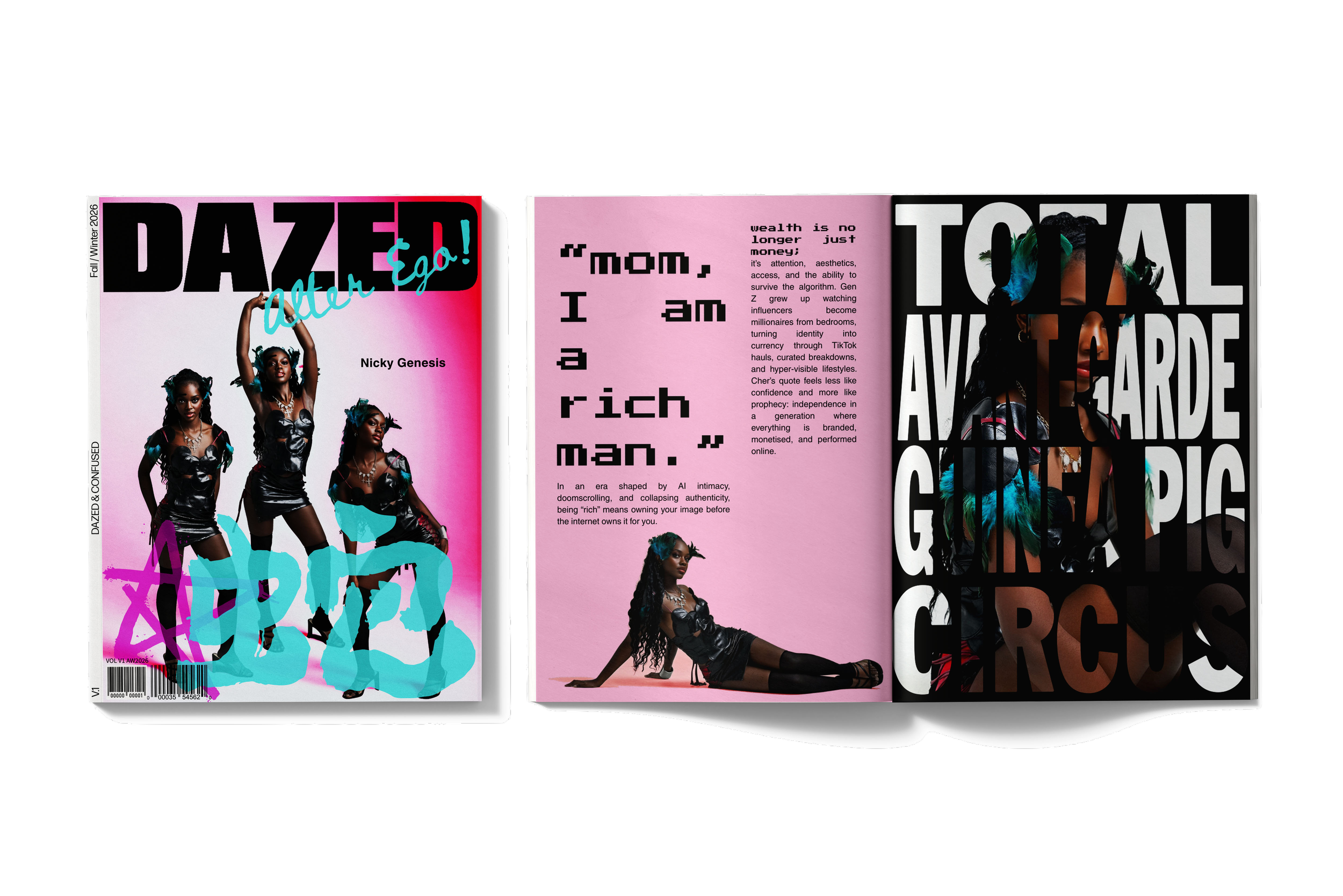 DAZED & CONFUSED EDITORIAL MOCK-UP c.2026