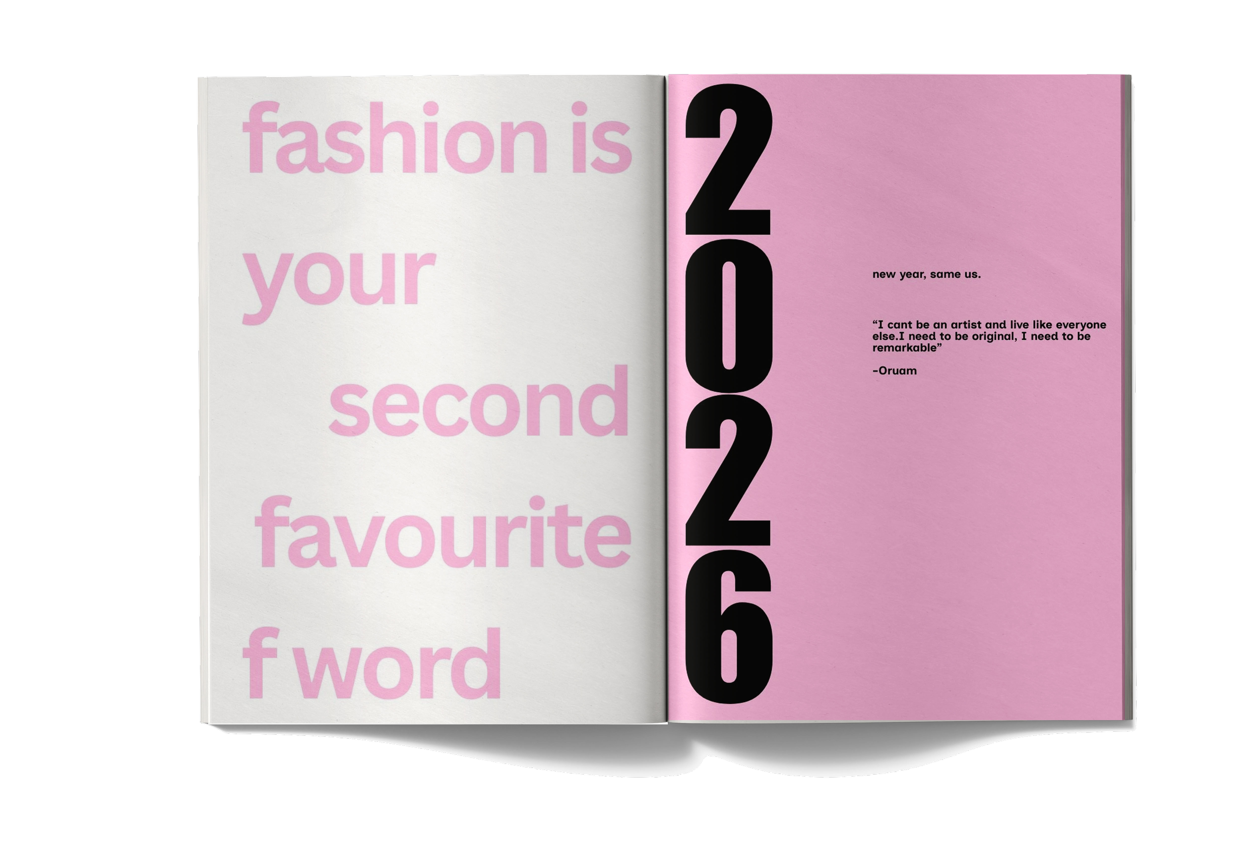 Editorial Spread - Typography c.2026