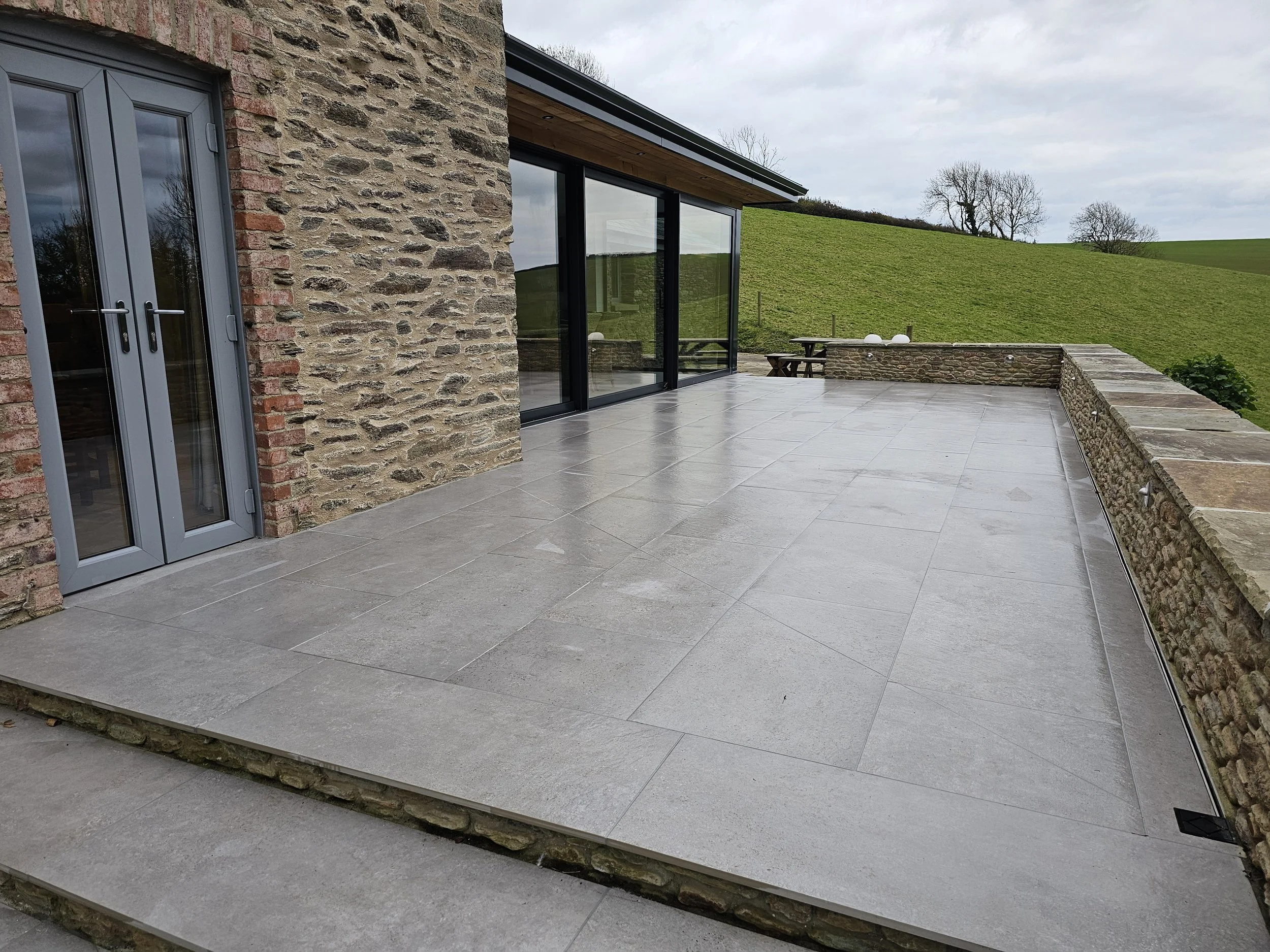 Interior and Exterior porcelain. Toad Hall Property, South Hams , Devon, UK