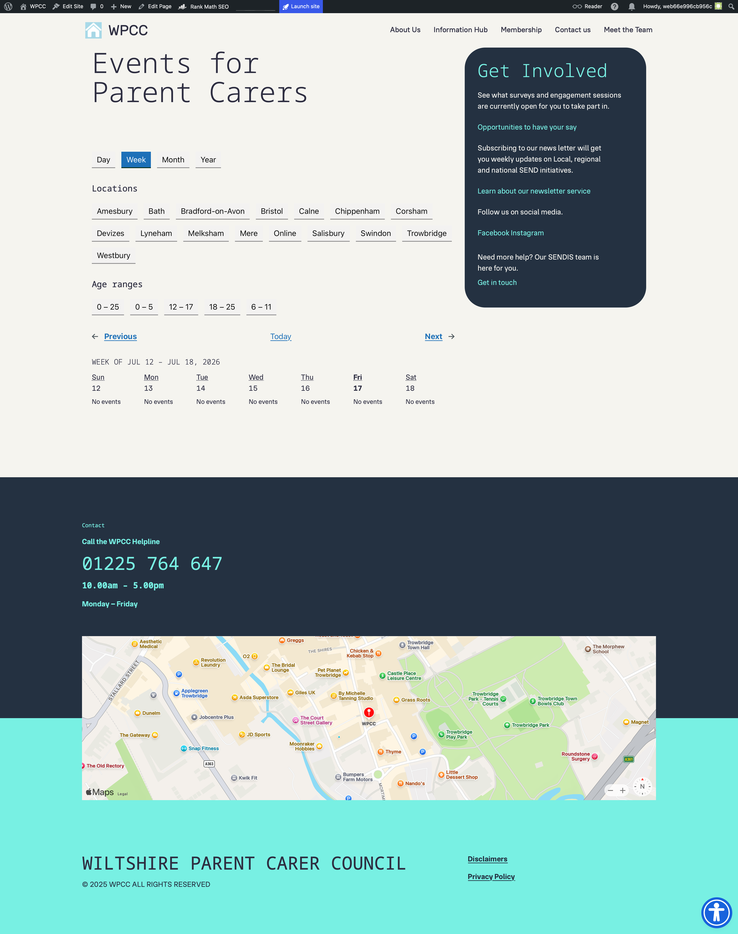 Custom Calendar Wordpress plugin showcase