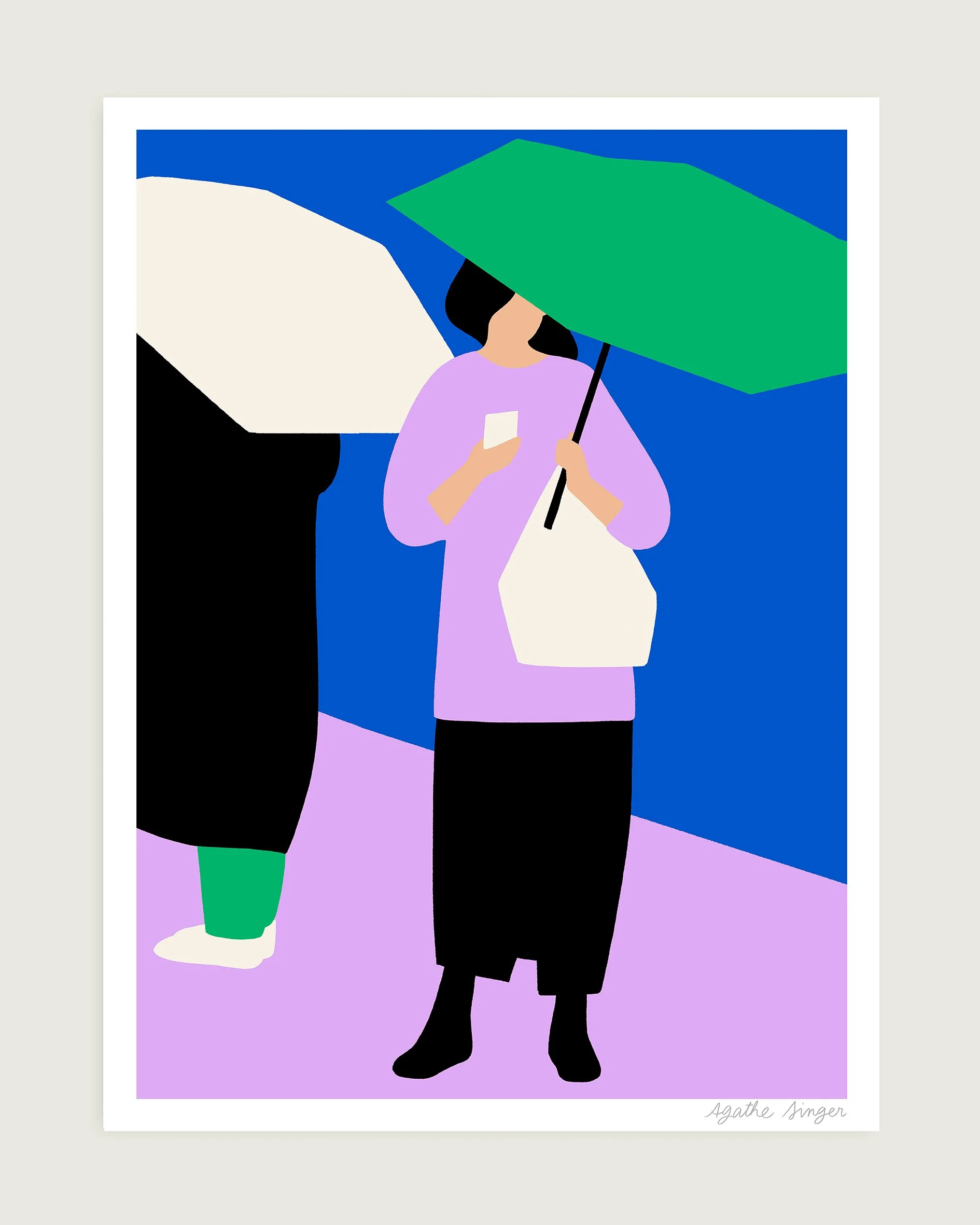 Osaka's umbrellas - Green umbrella