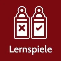 Symbol für Lernspiele, Quizze und interaktive Wissensüberprüfung im E-Learning.