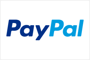 Das PayPal-Logo auf schwarzem Hintergrund.