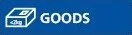 Das Bild zeigt den GOODS-Logo mit weißem Text auf einem blauen Hintergrund.