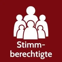 Symbol für die stimmberechtigten Schweizer Bürgerinnen und Bürger.