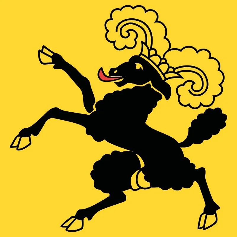 Flagge des Kantons Schaffhausen (Schweiz)