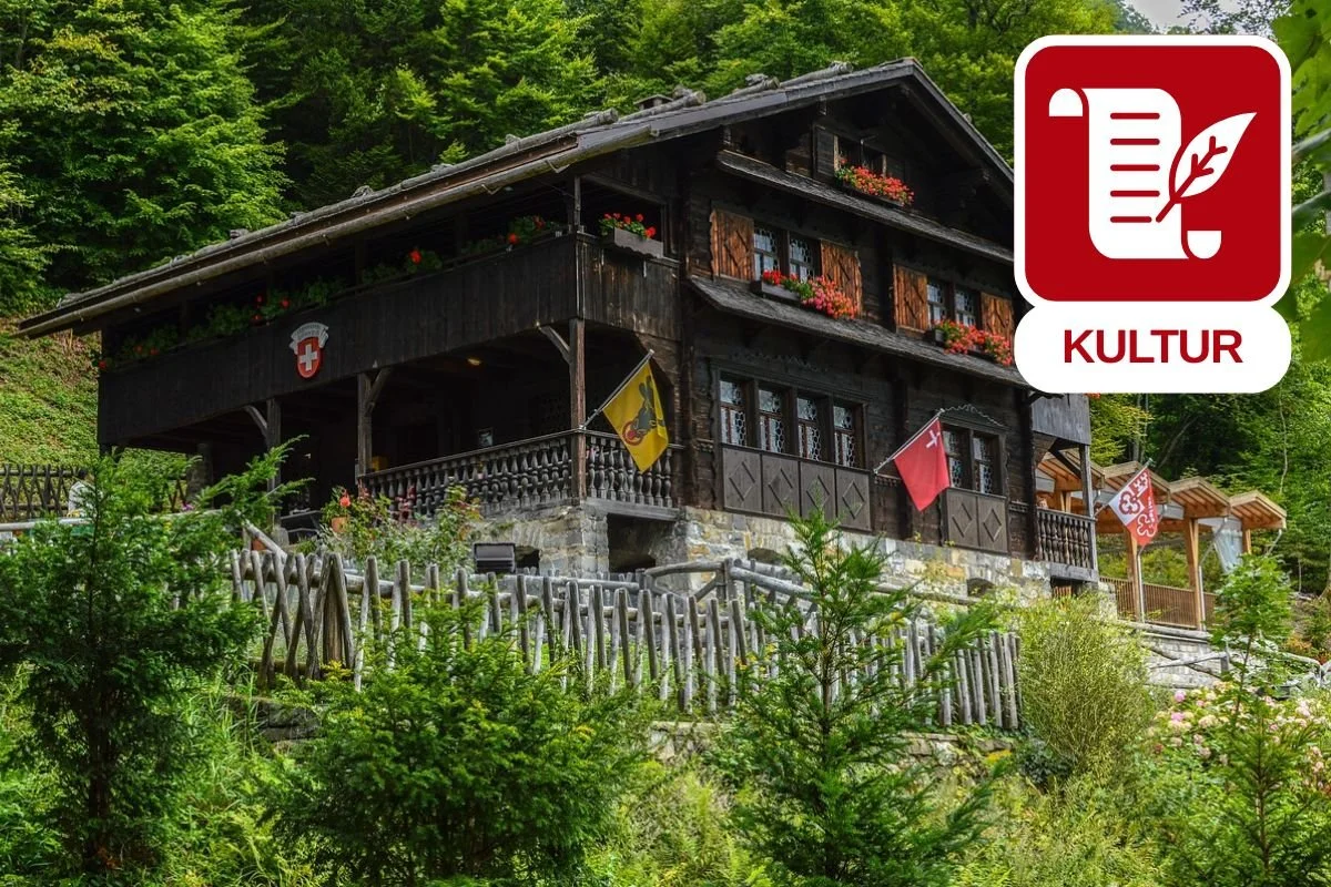 Rütliwiese am Vierwaldstättersee, historischer Ort der Schweiz