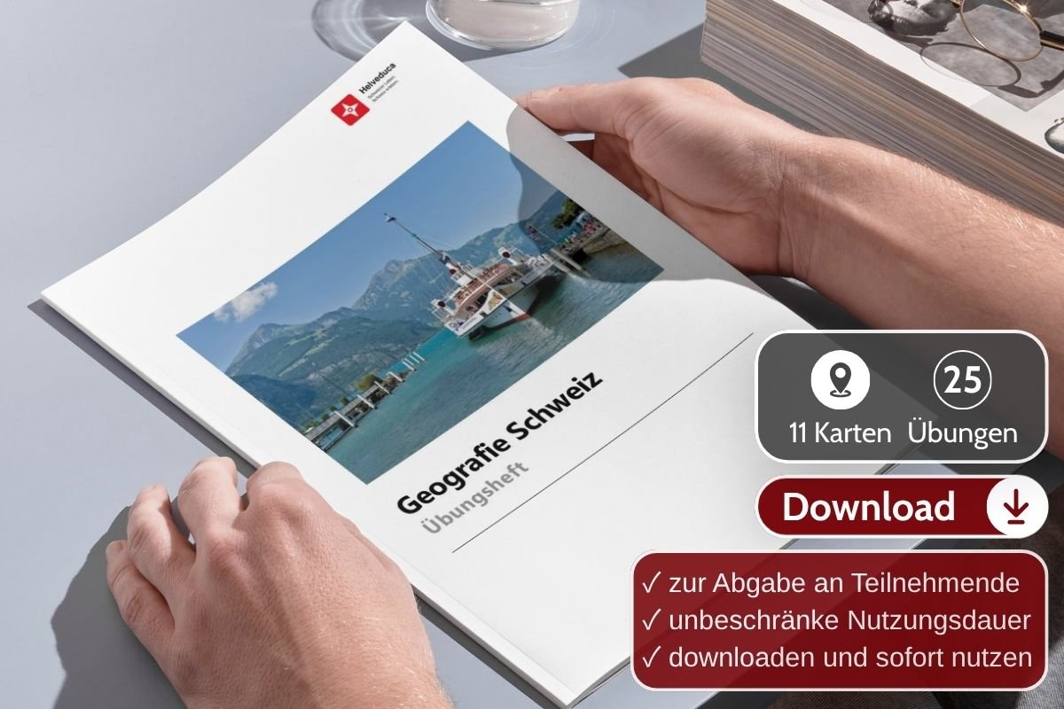Übungsheft Geografie Schweiz · für Kursleitende zur Abgabe