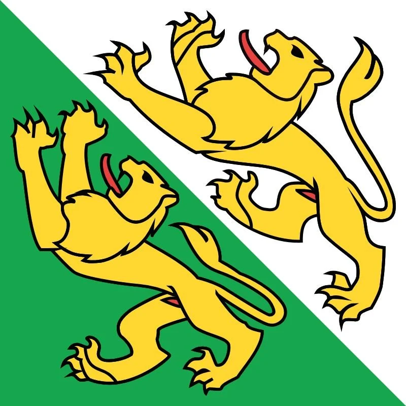 Flagge des Kantons Thurgau (Schweiz)