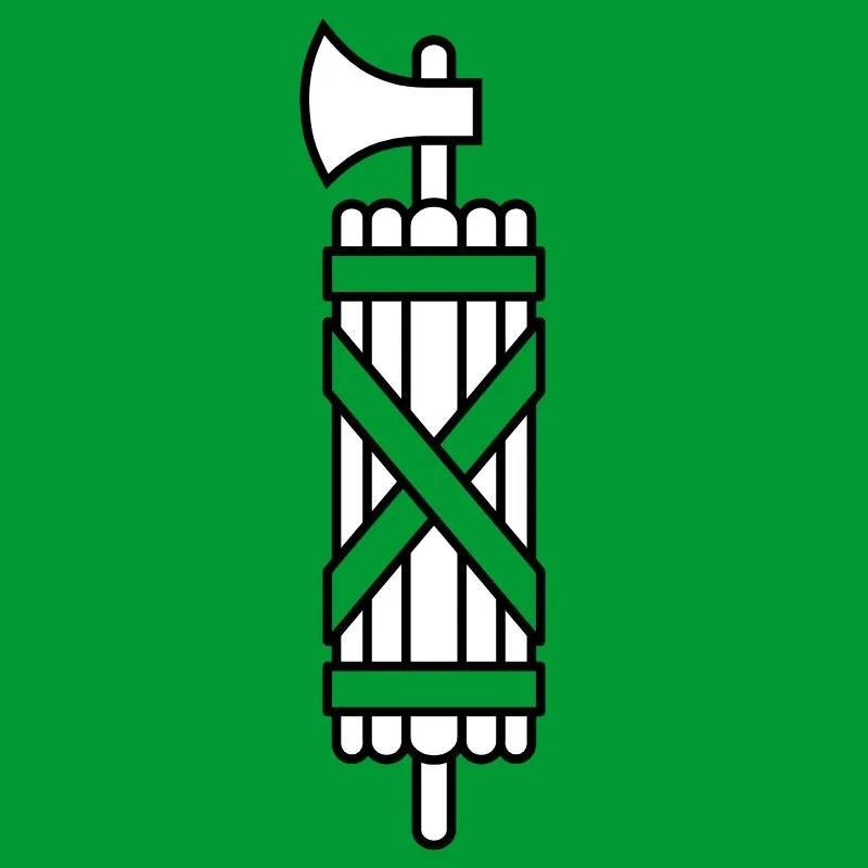 Flagge des Kantons St. Gallen (Schweiz)
