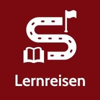 Symbol für Lernreisen, Exkursionen und interaktive Entdeckungstouren in der Schweiz.