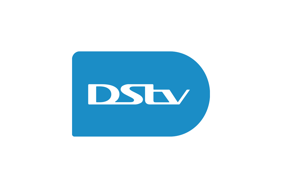Blue logo with rounded edges displaying the letters "DStv" in white.