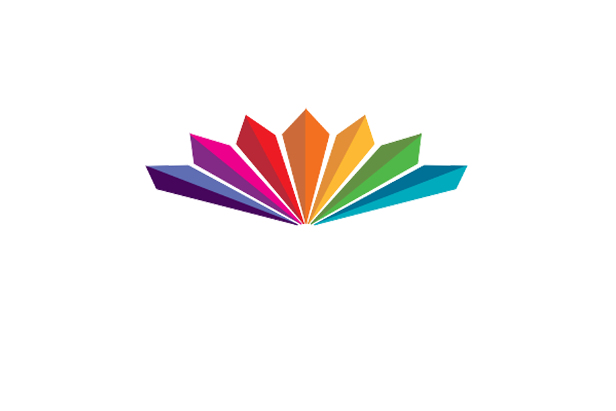 Colorful fan-shaped logo with the text "National Book Award" beneath it.