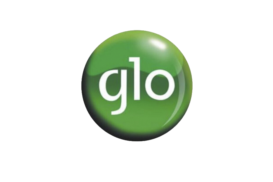 Green circular logo with the word 'glo' in lowercase white letters