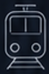 Icon of a train or metro transit vehicle.