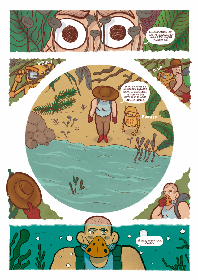 Página de "Devoris" cómic publicado en FANEROZOICO I