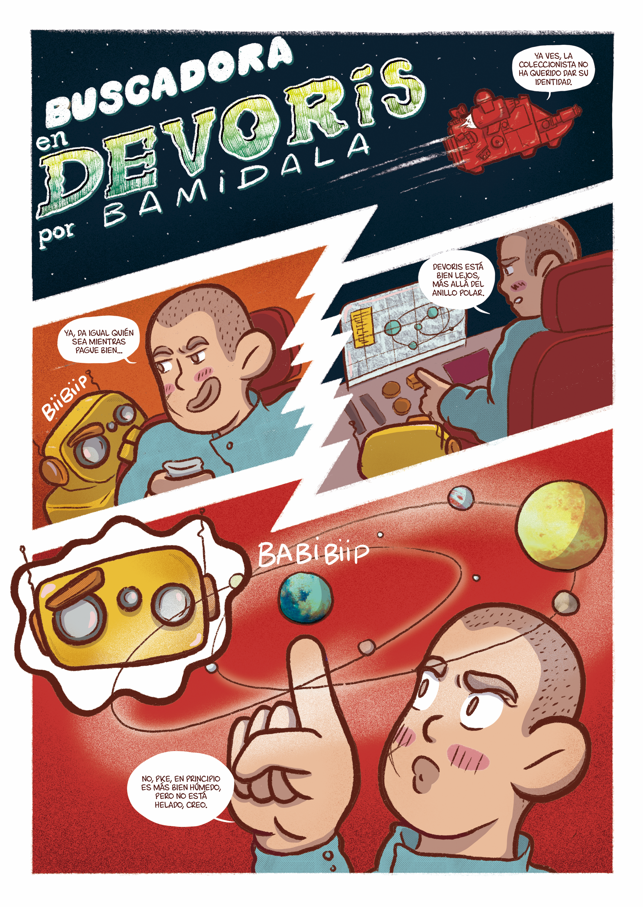 Página de "Devoris" cómic publicado en FANEROZOICO I