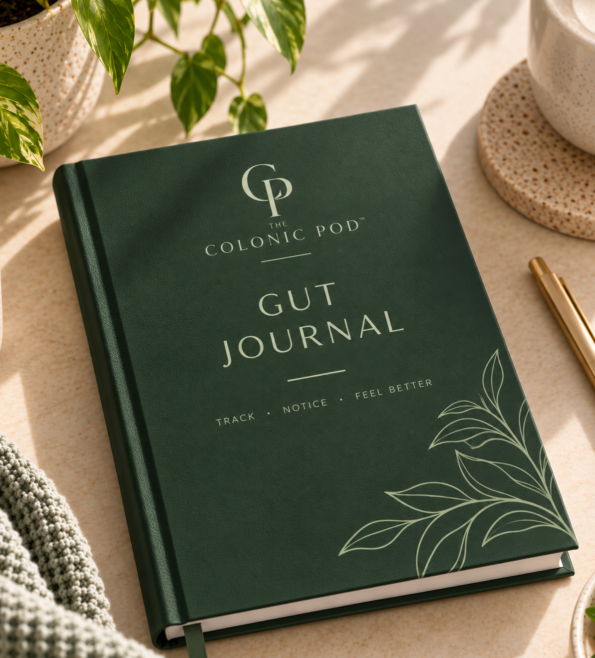 The Colonic Pod Gut Journal for tracking bowel movements, bloating, food, hydration and everyday digestive wellbeing.