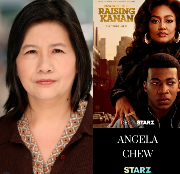 Image created by Angela Chew's theatrical agent when she booked role on "Raising Kanan."