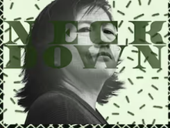 Promotional image featuring Angela Chew for "Neck Down," part of Exponential Festival (Theater).