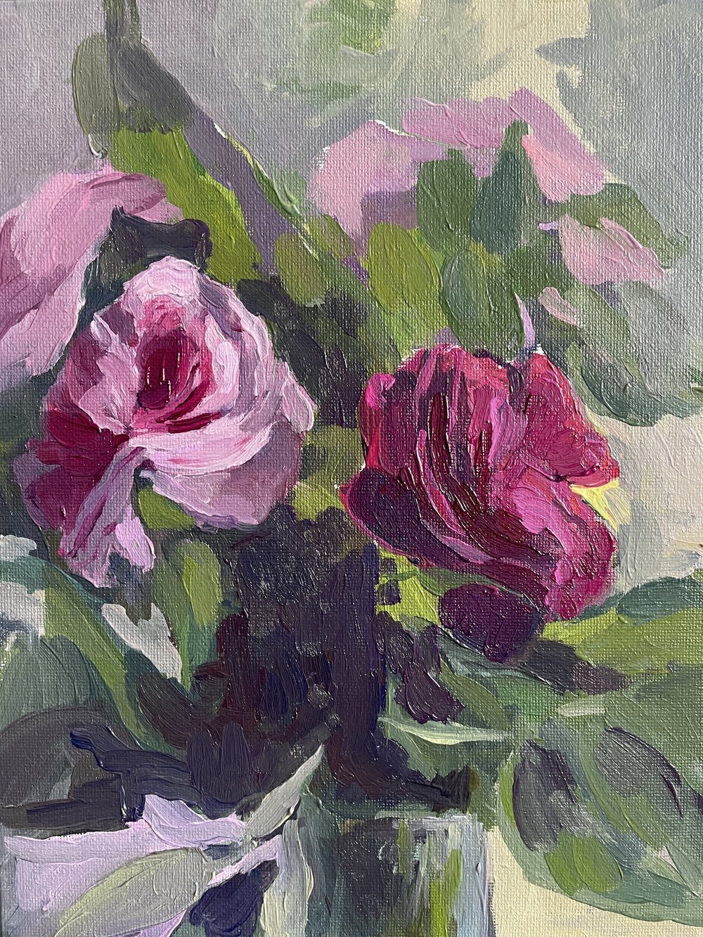 Pink Roses, 25x20cm