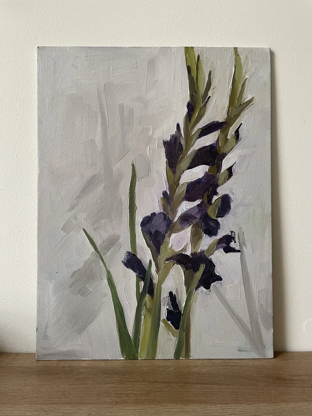 Purple Irises, 30x40cm